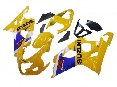 Carenado Moto Suzuki GSXR 600 / GSXR 750 2004-2005 - Amarillo Blanco Azul Negro Baratos