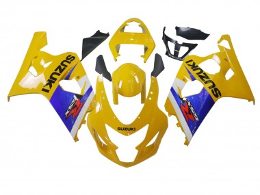 Carenado Moto Suzuki GSXR 600 / GSXR 750 2004-2005 - Amarillo Blanco Azul Negro Baratos