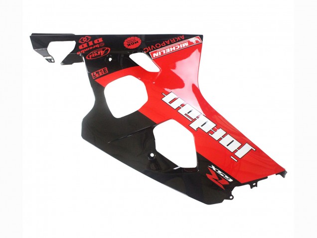 Carenados Moto Suzuki GSXR 600 / GSXR 750 2004-2005 - Negro Brillante Rojo Jordan Michelin Baratos
