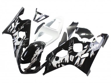 Carenado Moto Suzuki GSXR 600 / GSXR 750 2004-2005 - Blanco Negro Baratos
