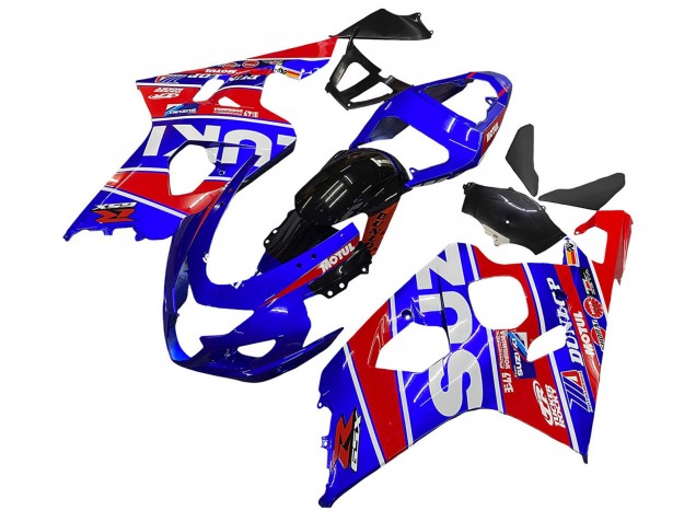 Carenados Moto Suzuki GSXR 600 / GSXR 750 2004-2005 - Azul Rojo Negro Motul Dunlop Baratos