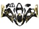 Carenados Moto Suzuki GSXR 600 / GSXR 750 2004-2005 - Negro Brillante Oro Corona Baratos