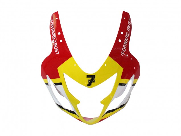Carenados Moto Suzuki GSXR 600 / GSXR 750 2004-2005 - Blanco Rojo Amarillo Michelin Texaon Heron 7 Baratos