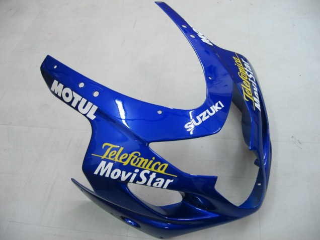 Carenados Moto Suzuki GSXR 600 / GSXR 750 2004-2005 - Azul Blanco Amarillo Verde Telefumica Motul MoviStar Baratos
