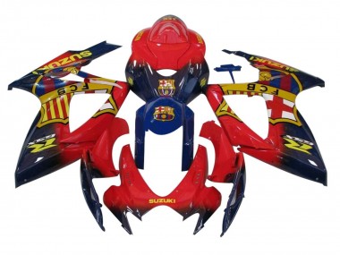 Carenados Moto Suzuki GSXR 600 / GSXR 750 2006-2007 - Naranja Azul Amarillo Baratos