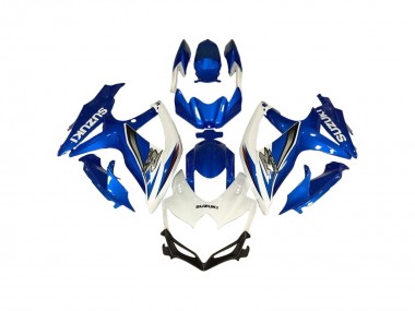 Carenados Moto Suzuki GSXR 600 / GSXR 750 2006-2007 - Blanco Azul Baratos