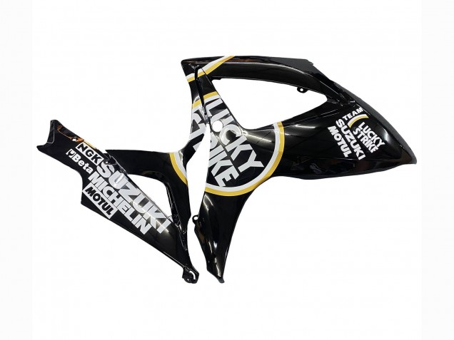 Carenados Moto Suzuki GSXR 600 / GSXR 750 2006-2007 - Negro Brillante Blanco Motul Lucky Strike Baratos