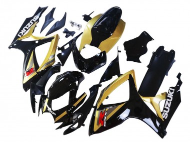 Carenados Moto Suzuki GSXR 600 / GSXR 750 2006-2007 - Oro Negro Brillante Rojo Baratos