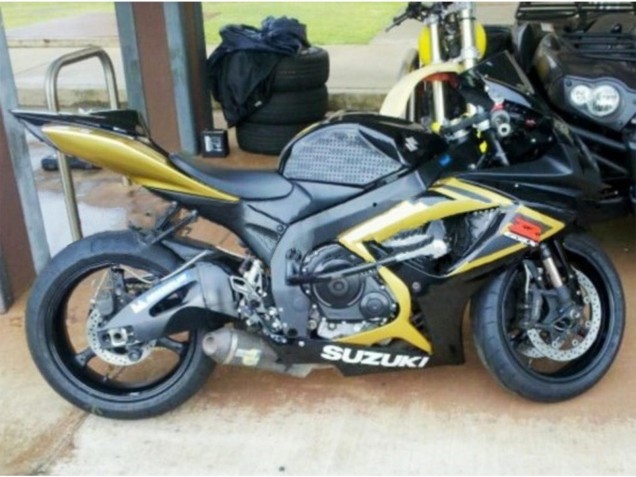 Carenados Moto Suzuki GSXR 600 / GSXR 750 2006-2007 - Oro Negro Brillante Rojo Baratos