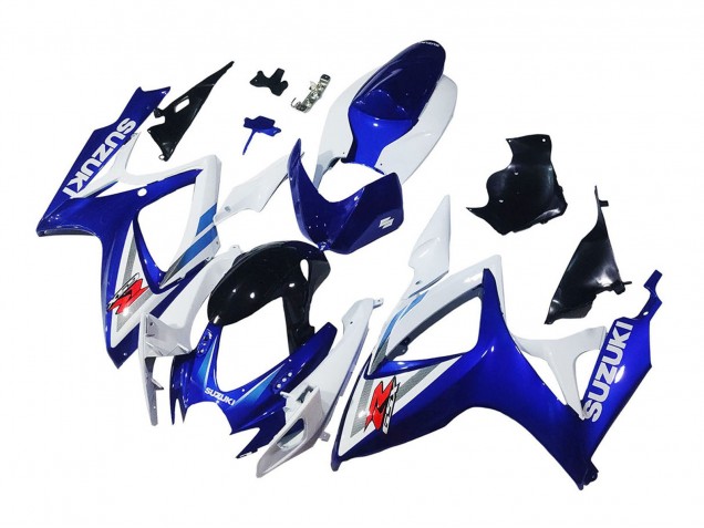 Carenados Moto Suzuki GSXR 600 / GSXR 750 2006-2007 - Blanco Azul Negro Brillante Rojo Baratos