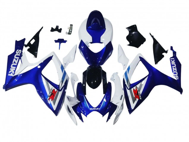 Carenados Moto Suzuki GSXR 600 / GSXR 750 2006-2007 - Blanco Azul Negro Brillante Rojo Baratos