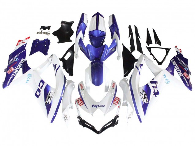 Carenados Moto Suzuki GSXR 600 / GSXR 750 2008-2010 - Blanco Azul Negro Tyco Baratos