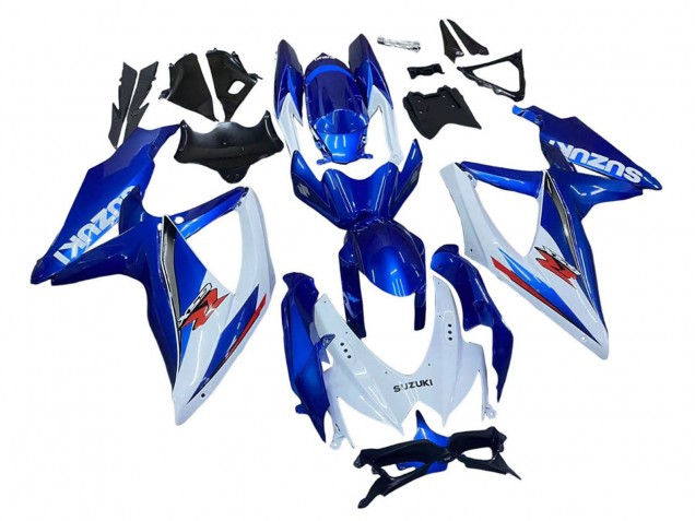 Kits Carenado Moto Suzuki GSXR 600 / GSXR 750 2008-2010 - Azul Blanco Rojo Baratos