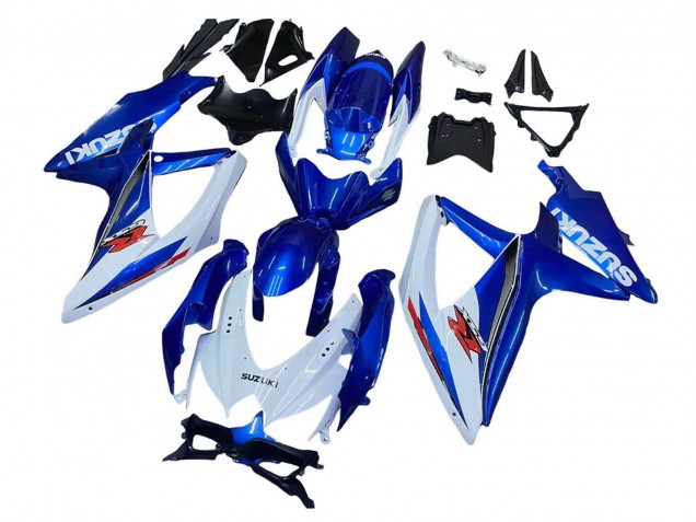 Kits Carenado Moto Suzuki GSXR 600 / GSXR 750 2008-2010 - Azul Blanco Rojo Baratos