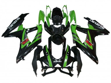 Carenados Moto Suzuki GSXR 600 / GSXR 750 2008-2010 - Verde Negro Brillante Baratos