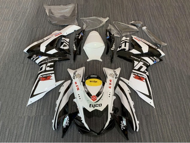 Carenados Moto Suzuki GSXR 600 / GSXR 750 2008-2010 - Blanco Amarillo Negro Tyco Baratos