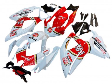 Carenados Moto Suzuki GSXR 600 / GSXR 750 2008-2010 - Blanco Rojo Motul Lucky Strike Baratos