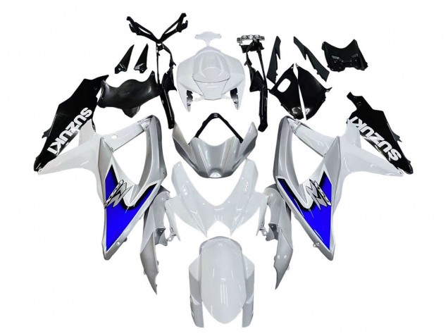 Carenados Moto Suzuki GSXR 600 / GSXR 750 2008-2010 - Blanco Plata Azul Negro Baratos