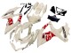 Carenados Moto Suzuki GSXR 600 / GSXR 750 2008-2010 - Crema Blanco Rojo Negro Baratos