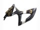 Carenados Moto Suzuki GSXR 600 / GSXR 750 2008-2010 - Negro Mate Blanco Oro Baratos