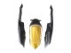Carenados Moto Suzuki GSXR 600 / GSXR 750 2008-2010 - Negro Mate Blanco Oro Baratos
