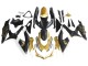 Carenados Moto Suzuki GSXR 600 / GSXR 750 2008-2010 - Negro Mate Blanco Oro Baratos