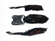 Carenados Moto Suzuki GSXR 600 / GSXR 750 2008-2010 - Negro Brillante Naranja Llama Baratos