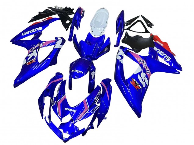 Carenados Moto Suzuki GSXR 600 / GSXR 750 2008-2010 - Blanco Azul Rosa Ecstar Motul Baratos