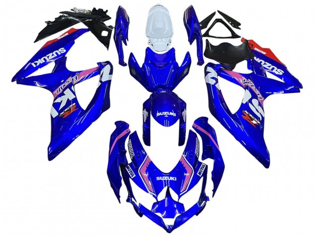 Carenados Moto Suzuki GSXR 600 / GSXR 750 2008-2010 - Blanco Azul Rosa Ecstar Motul Baratos