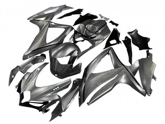Carenados Moto Suzuki GSXR 600 / GSXR 750 2008-2010 - Gris Mate Negro Baratos