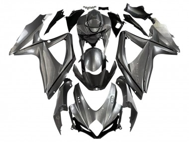 Carenados Moto Suzuki GSXR 600 / GSXR 750 2008-2010 - Gris Mate Negro Baratos