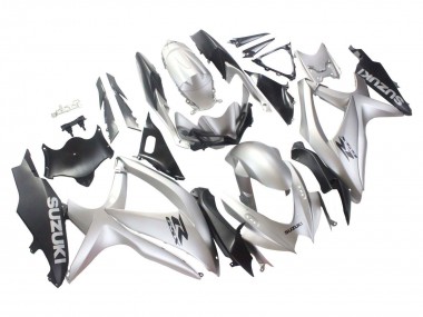 Carenados Moto Suzuki GSXR 600 / GSXR 750 2008-2010 - Plata Negro Mate Baratos