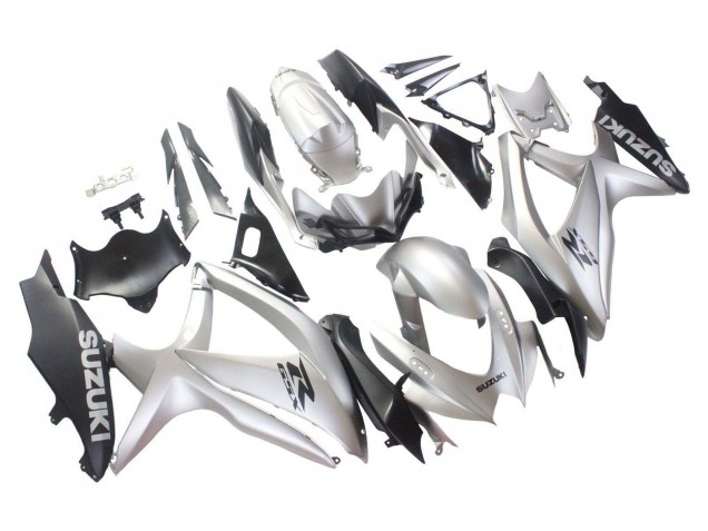 Carenados Moto Suzuki GSXR 600 / GSXR 750 2008-2010 - Plata Negro Mate Baratos