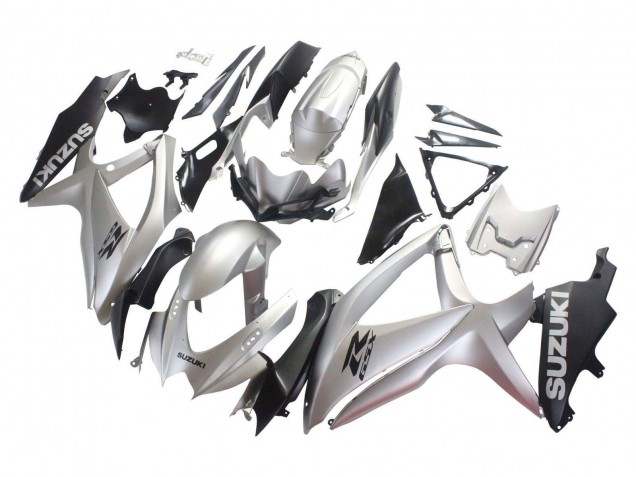 Carenados Moto Suzuki GSXR 600 / GSXR 750 2008-2010 - Plata Negro Mate Baratos