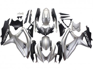 Carenados Moto Suzuki GSXR 600 / GSXR 750 2008-2010 - Plata Negro Mate Baratos