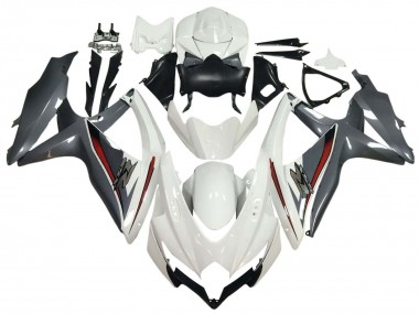 Carenados Moto Suzuki GSXR 600 / GSXR 750 2008-2010 - Blanco Gris Rojo Baratos