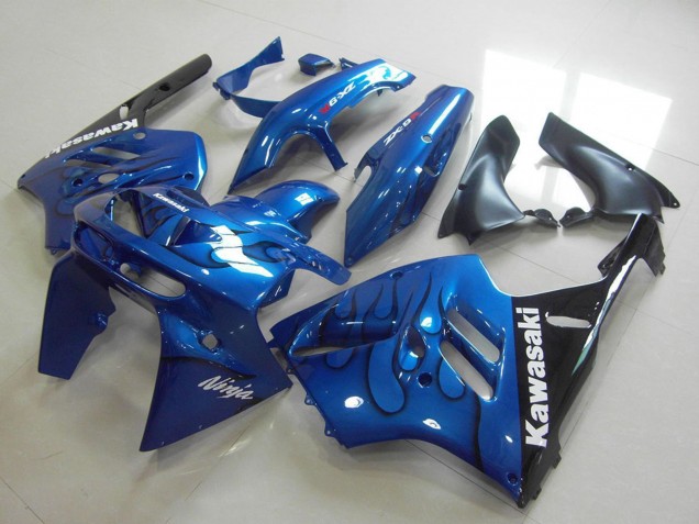Carenado Moto Kawasaki ZX9R 1994-1997 - Azul Negro Llama Baratos