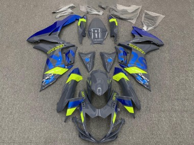 Carenados Moto Suzuki GSXR 600 / GSXR 750 2011-2024 - Nardo Gris Oscuro Azul Fluorescent Amarillo Baratos