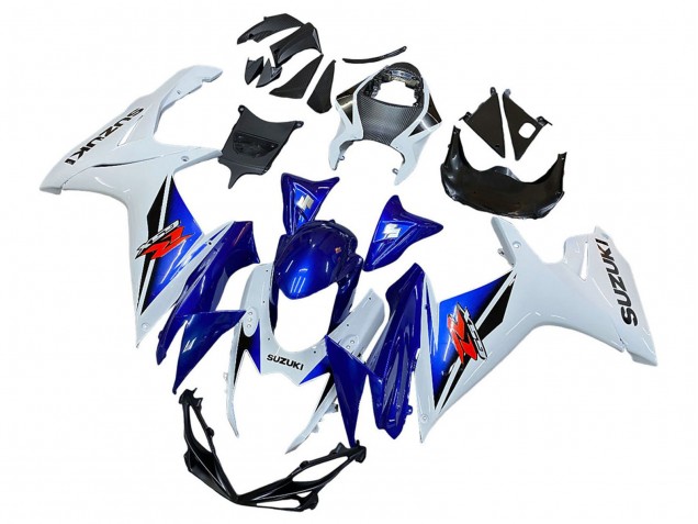 Carenado Moto Suzuki GSXR 600 / GSXR 750 2011-2024 - Blanco Azul Rojo Baratos