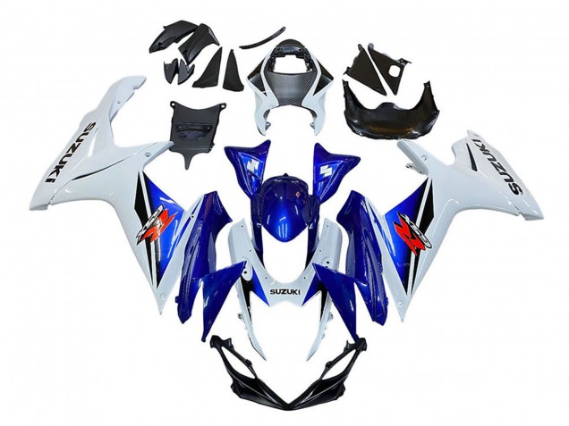 Carenado Moto Suzuki GSXR 600 / GSXR 750 2011-2024 - Blanco Azul Rojo Baratos