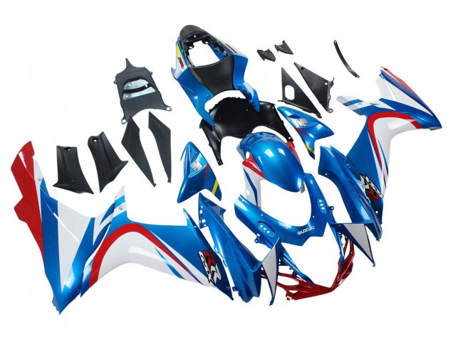Carenados Moto Suzuki GSXR 600 / GSXR 750 2011-2024 - Azul Blanco Rojo Baratos