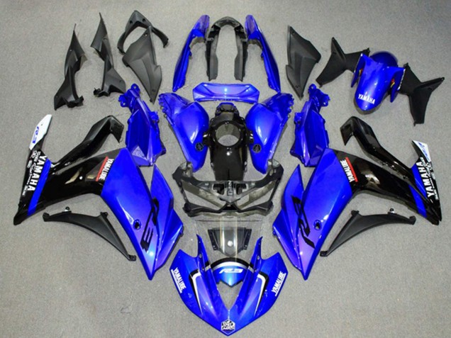 Carenados Moto Yamaha YZF R3/R25 2015-2018 - Azul Negro Brillante Baratos