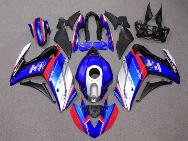 Carenados Moto Yamaha YZF R3/R25 2015-2018 - Azul Plata Rojo Negro Castrol Baratos