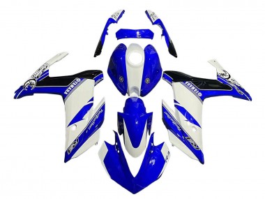 Carenados Moto Yamaha YZF R3/R25 2015-2018 - Blanco Azul Negro Carrera Baratos