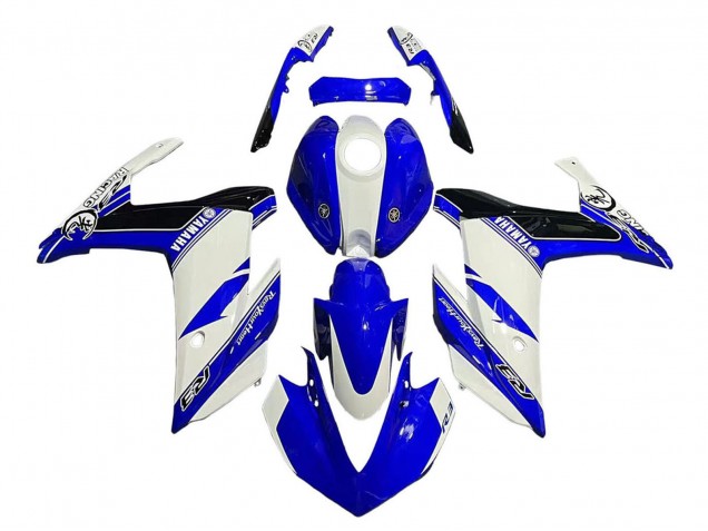 Carenados Moto Yamaha YZF R3/R25 2015-2018 - Blanco Azul Negro Carrera Baratos