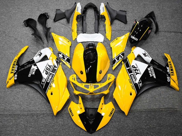 Carenados Moto Yamaha YZF R3/R25 2015-2018 - Amarillo Blanco Negro Baratos