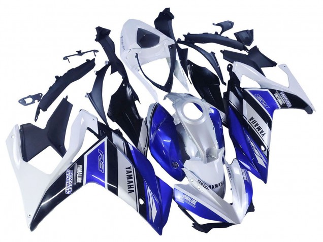 Carenados Moto Yamaha YZF R3/R25 2015-2018 - Blanco Azul Negro Yamalube Baratos