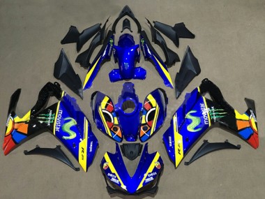 Carenados Moto Yamaha YZF R3/R25 2015-2018 - Azul Amarillo Rojo Negro Verde Monstruo Baratos