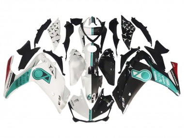 Carenados Moto Yamaha YZF R3/R25 2015-2018 - Blanco Verde Negro Brillante Baratos