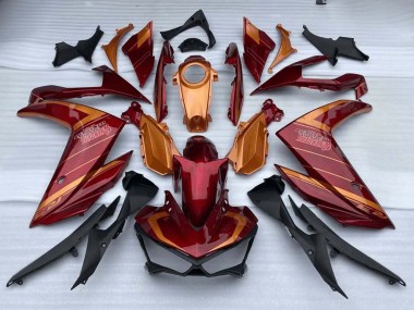 Carenados Moto Yamaha YZF R3/R25 2015-2018 - Rojo Naranja Baratos